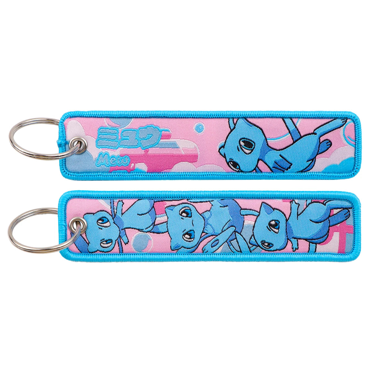 Pokémon Embroidered Keychain – Premium Double-Sided Anime Key Tag