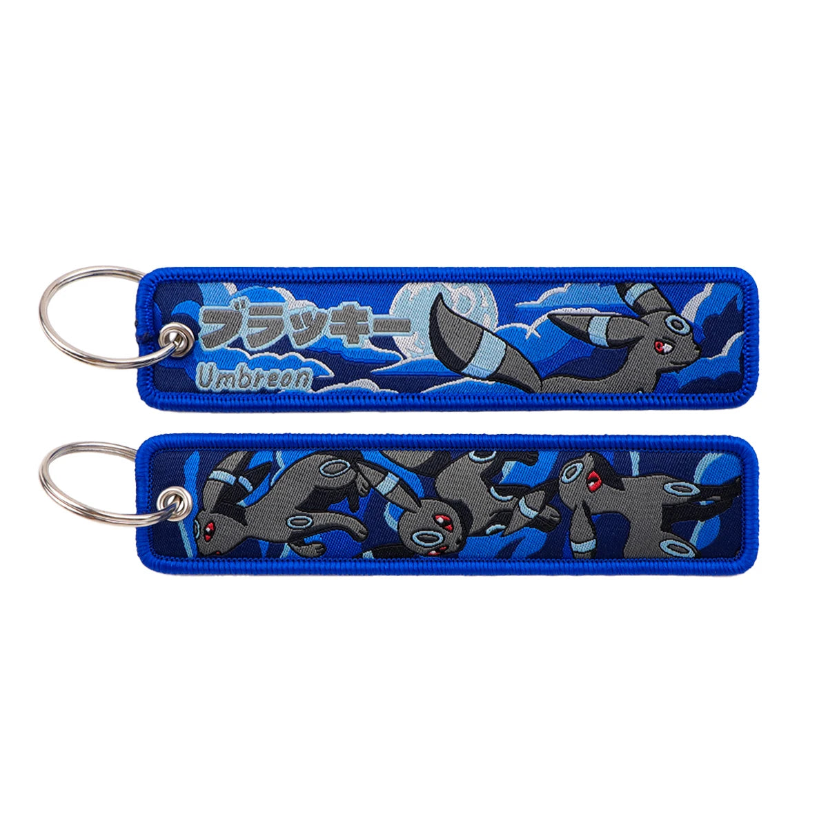Pokémon Embroidered Keychain – Premium Double-Sided Anime Key Tag