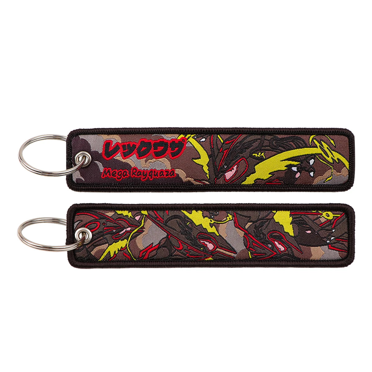 Pokémon Embroidered Keychain – Premium Double-Sided Anime Key Tag