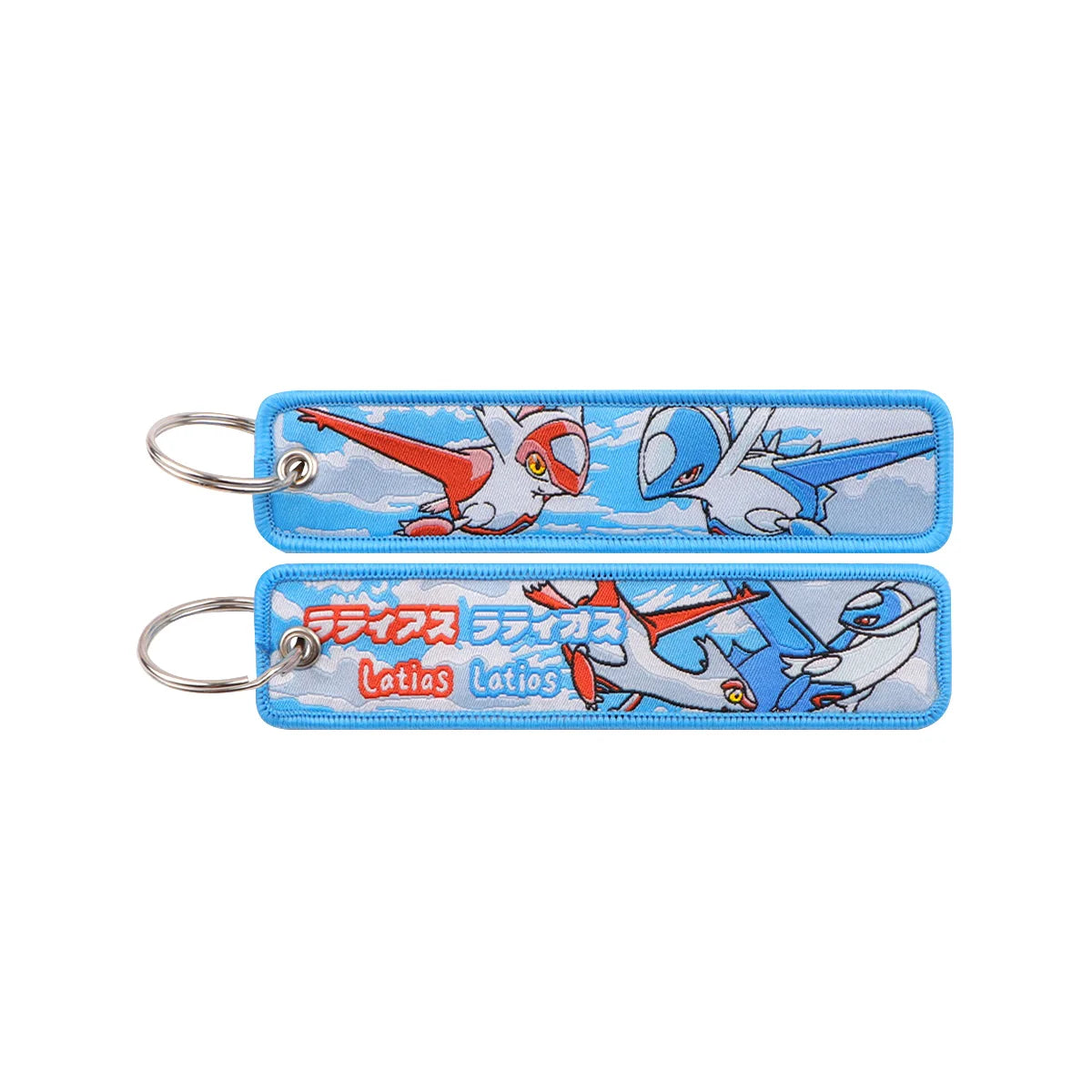 Pokémon Embroidered Keychain – Premium Double-Sided Anime Key Tag