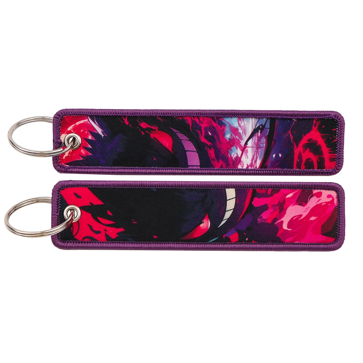 Pokémon Embroidered Keychain – Premium Double-Sided Anime Key Tag
