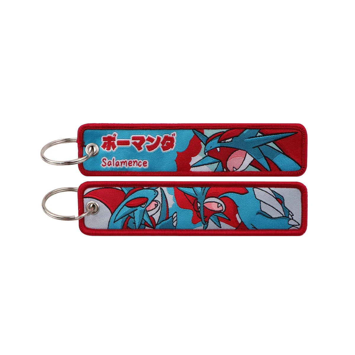 Pokémon Embroidered Keychain – Premium Double-Sided Anime Key Tag