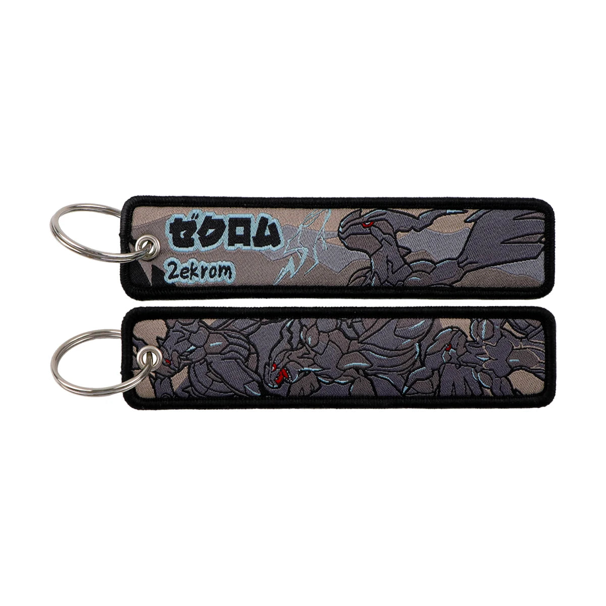 Pokémon Embroidered Keychain – Premium Double-Sided Anime Key Tag