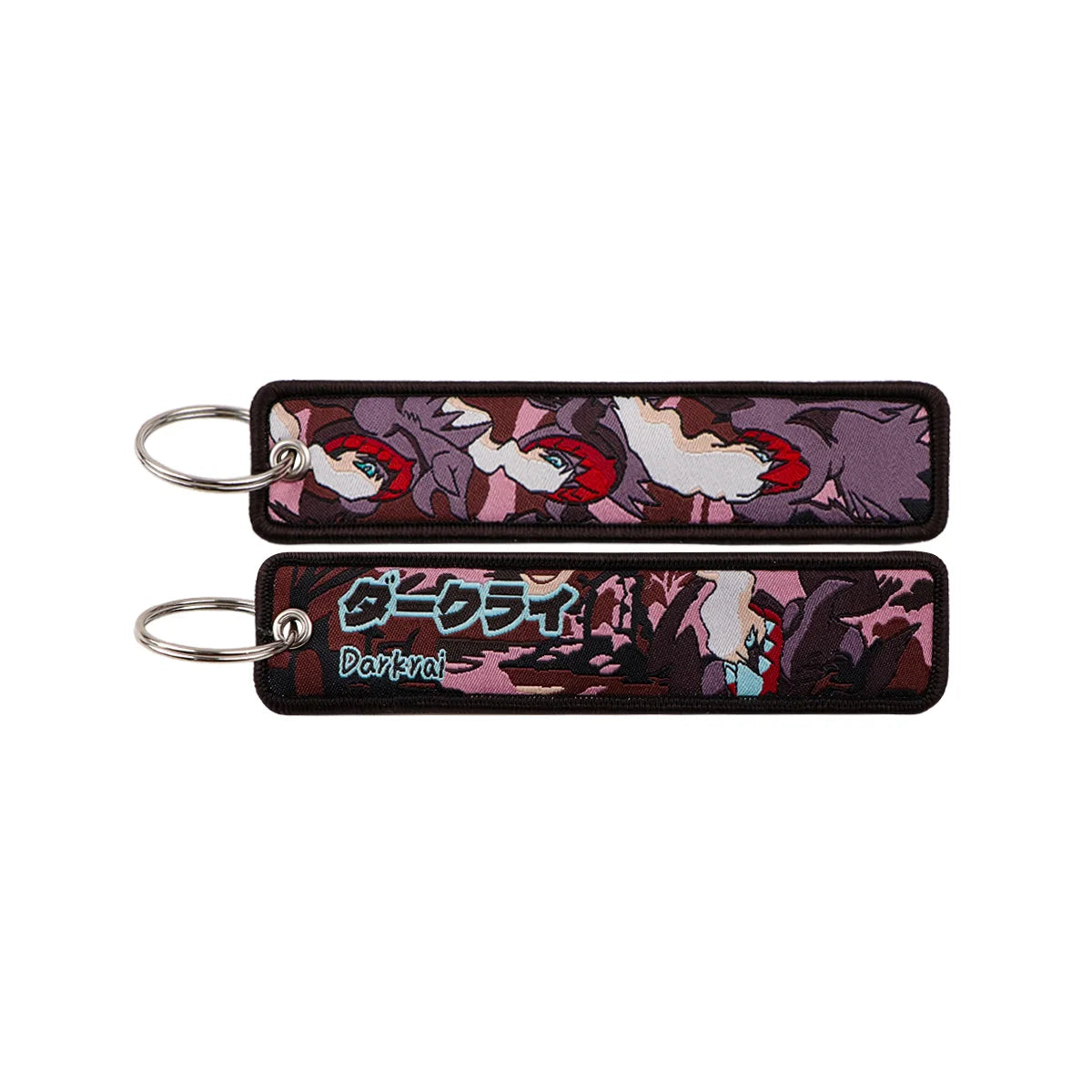 Pokémon Embroidered Keychain – Premium Double-Sided Anime Key Tag