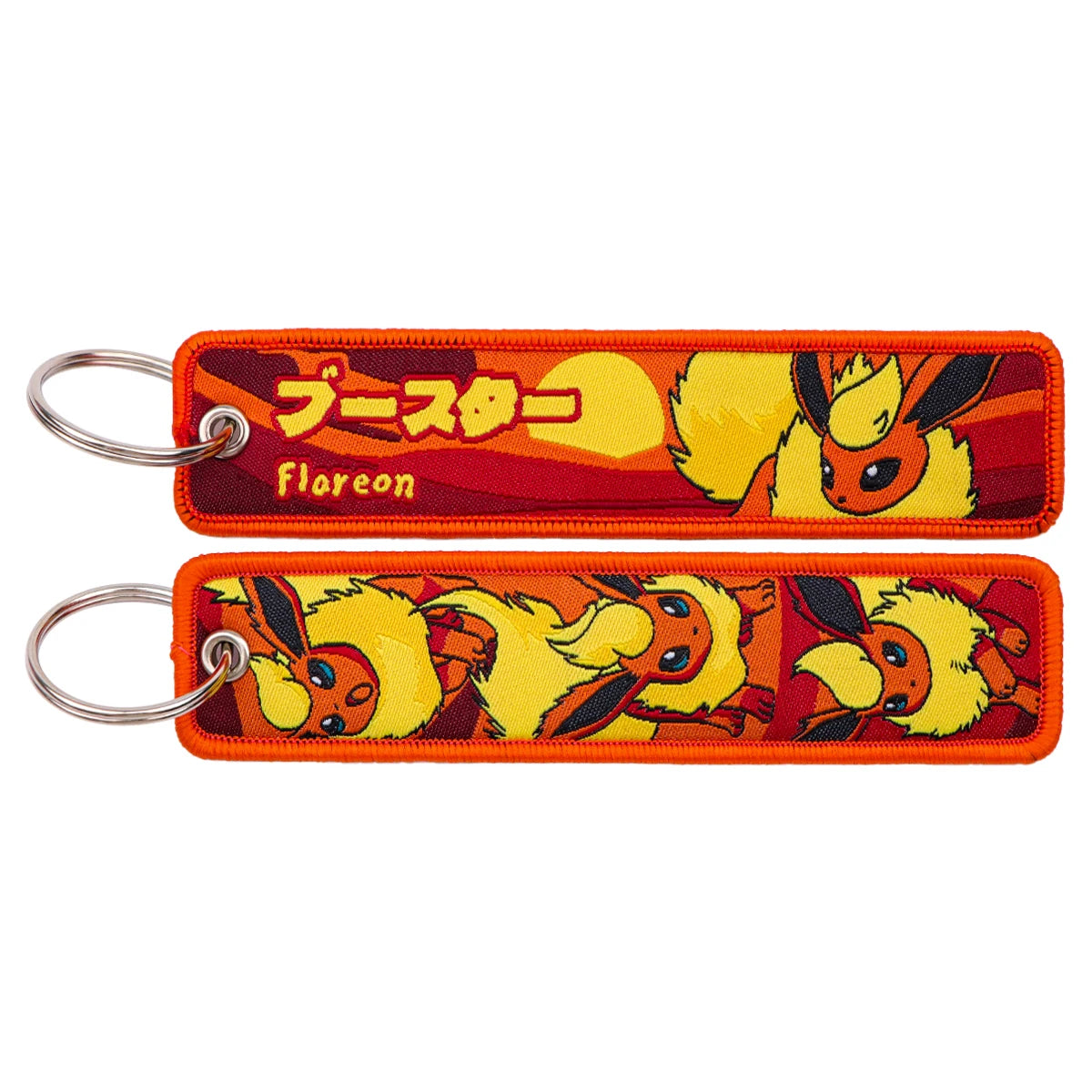 Pokémon Embroidered Keychain – Premium Double-Sided Anime Key Tag