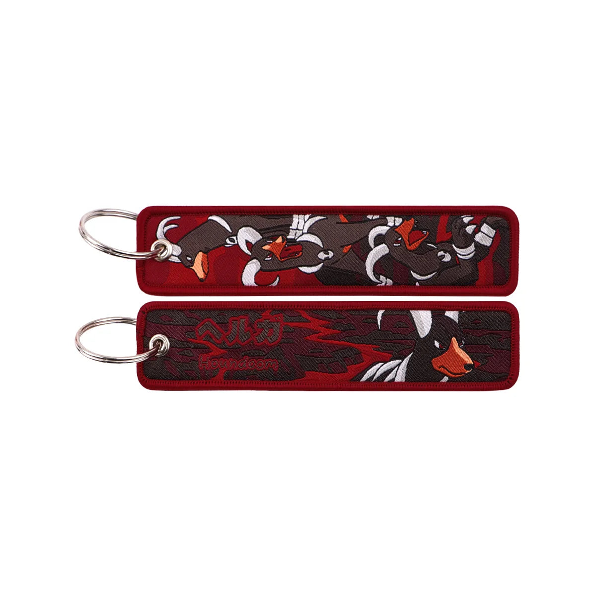 Pokémon Embroidered Keychain – Premium Double-Sided Anime Key Tag