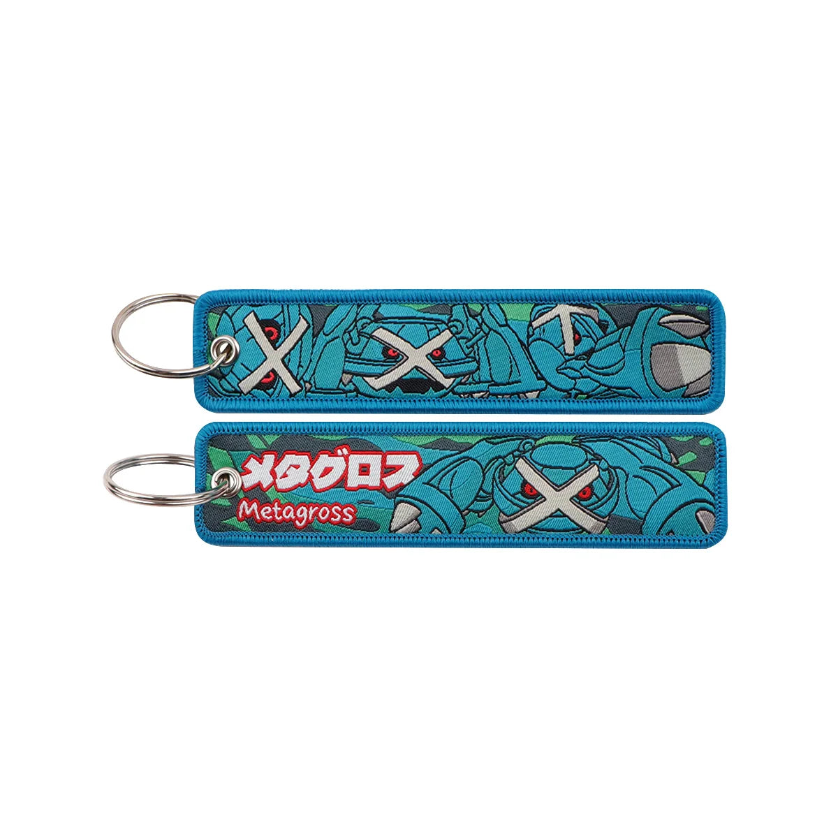 Pokémon Embroidered Keychain – Premium Double-Sided Anime Key Tag