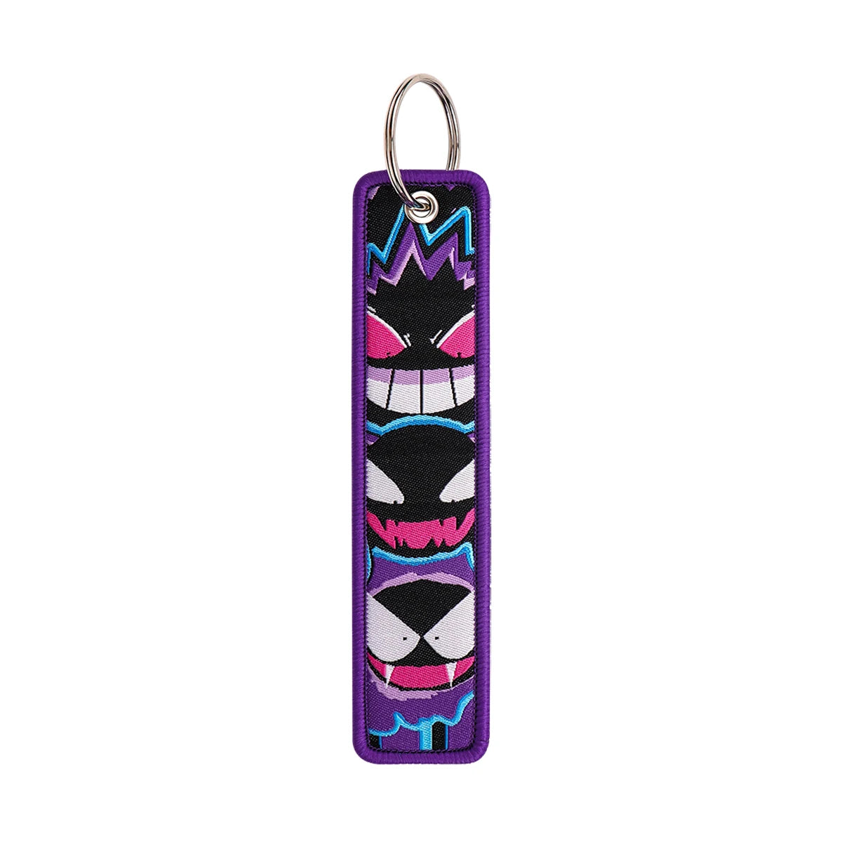 Pokémon Embroidered Keychain – Premium Double-Sided Anime Key Tag