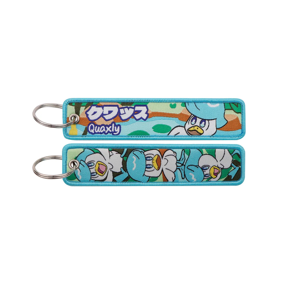 Pokémon Embroidered Keychain – Premium Double-Sided Anime Key Tag