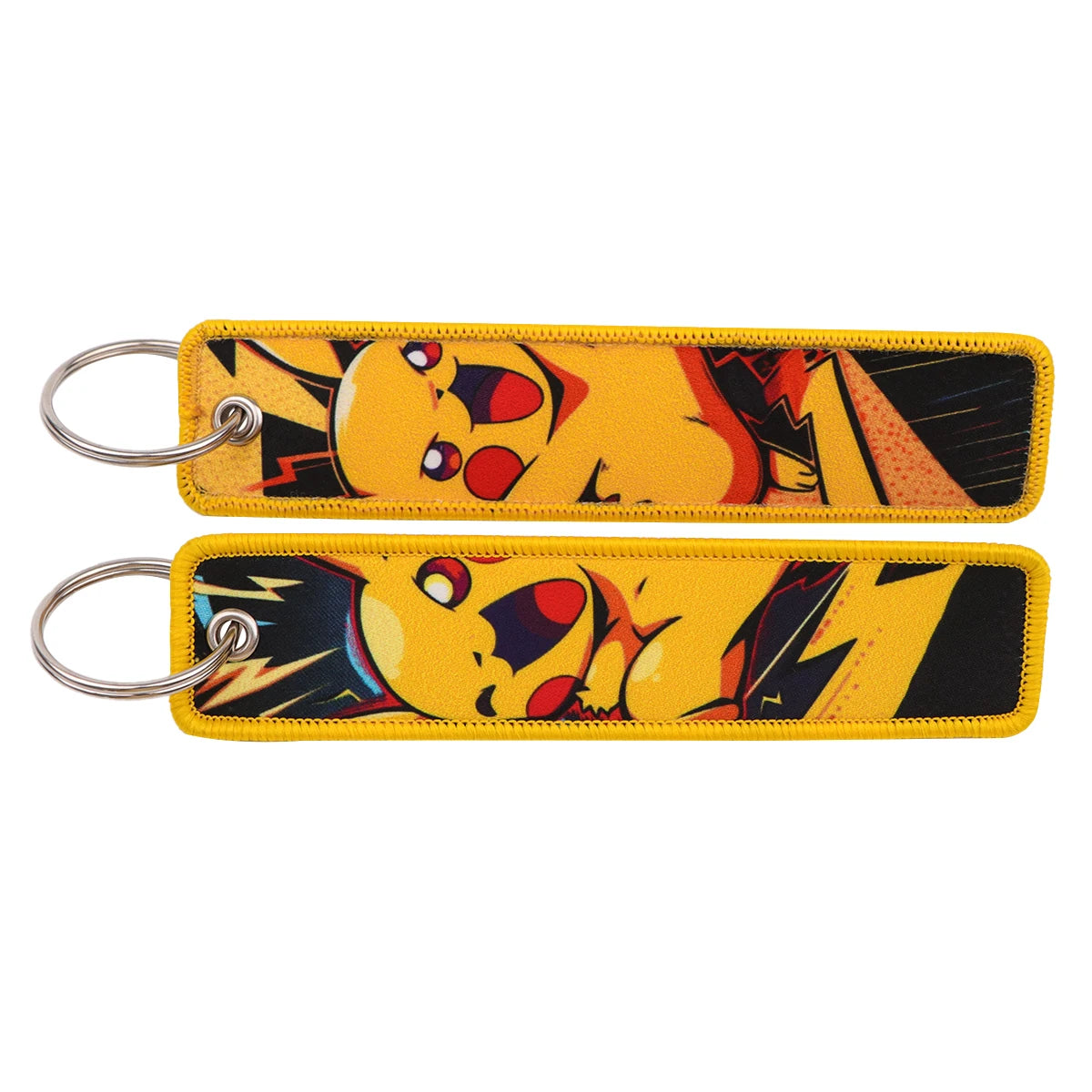 Pokémon Embroidered Keychain – Premium Double-Sided Anime Key Tag