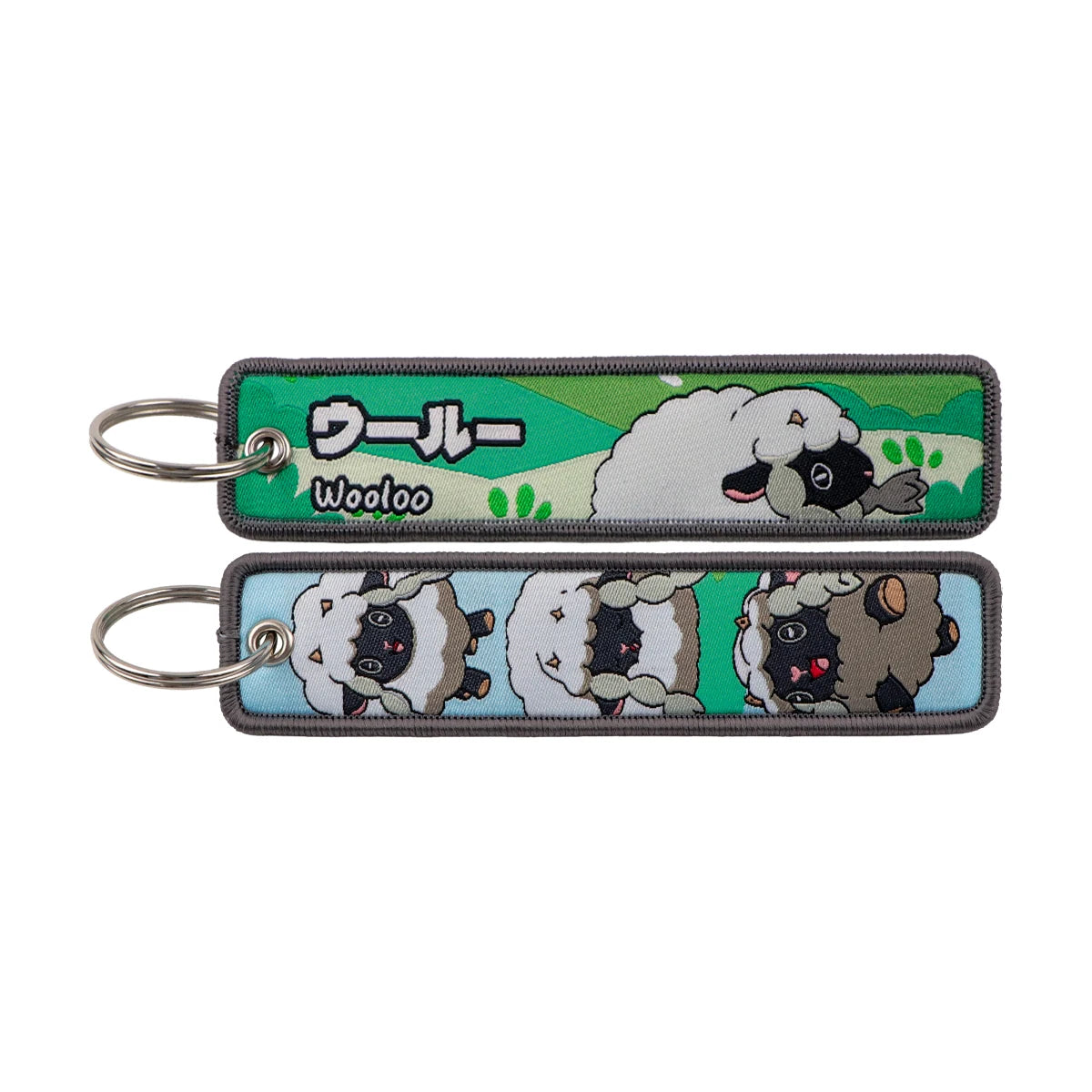 Pokémon Embroidered Keychain – Premium Double-Sided Anime Key Tag
