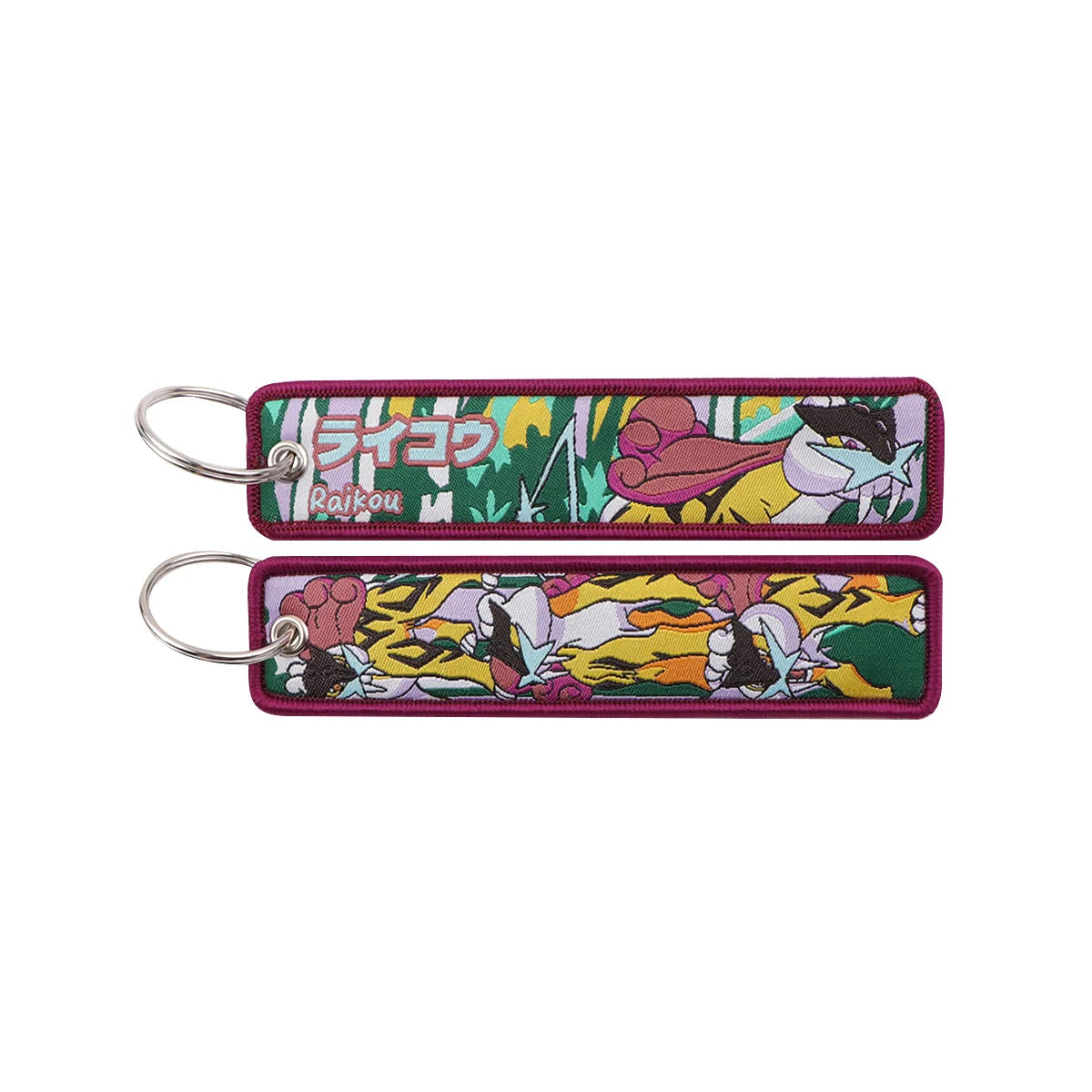 Pokémon Embroidered Keychain – Premium Double-Sided Anime Key Tag