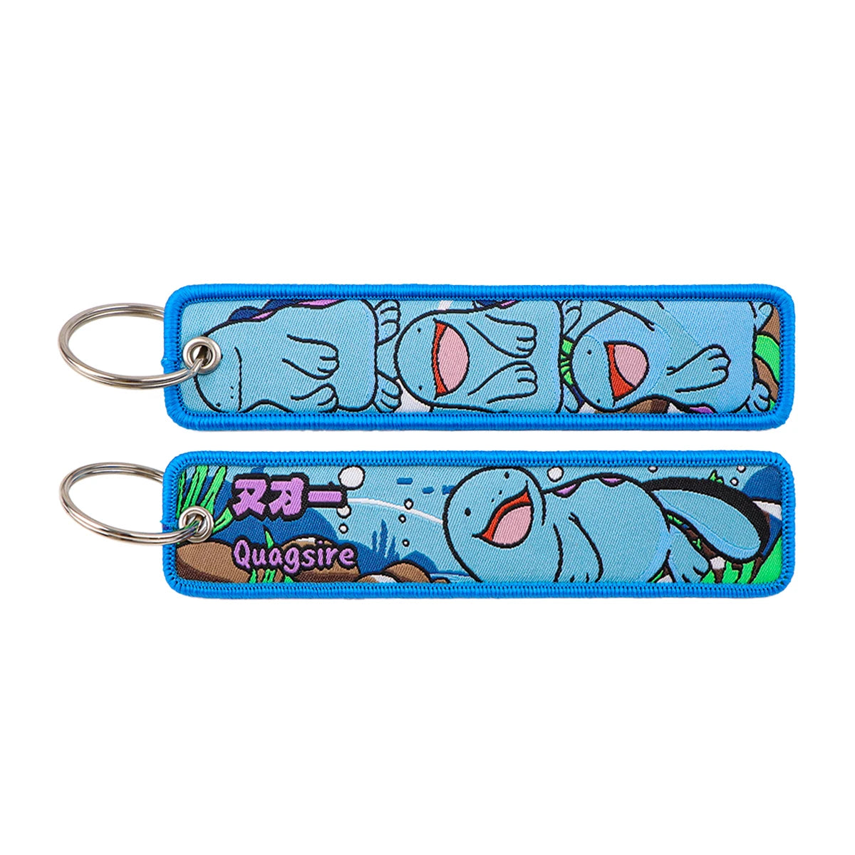 Pokémon Embroidered Keychain – Premium Double-Sided Anime Key Tag