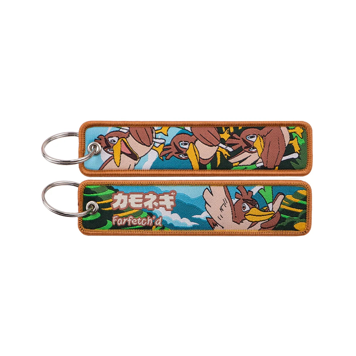 Pokémon Embroidered Keychain – Premium Double-Sided Anime Key Tag