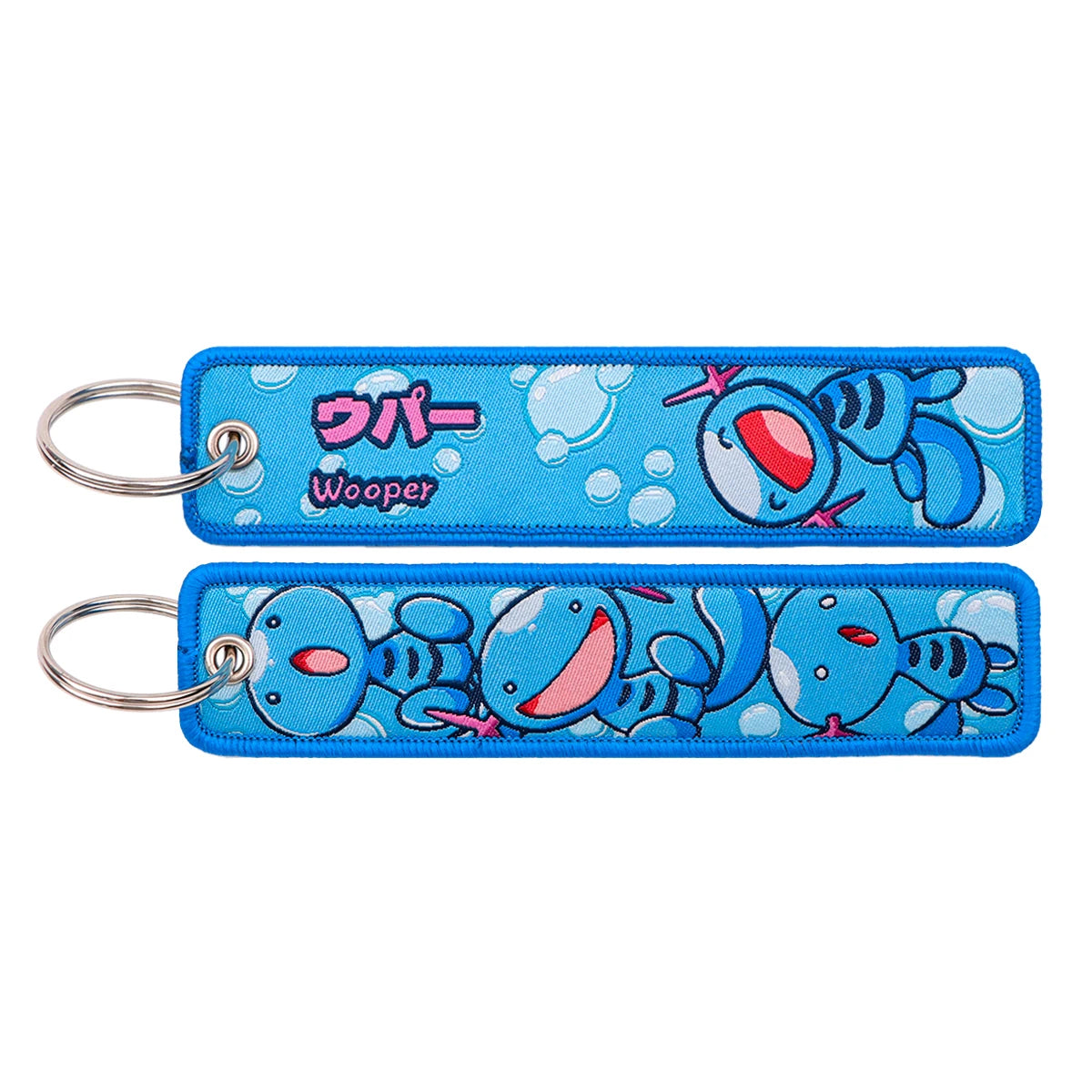 Pokémon Embroidered Keychain – Premium Double-Sided Anime Key Tag
