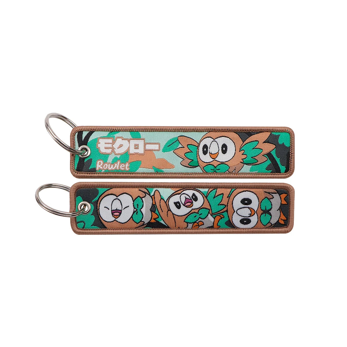 Pokémon Embroidered Keychain – Premium Double-Sided Anime Key Tag