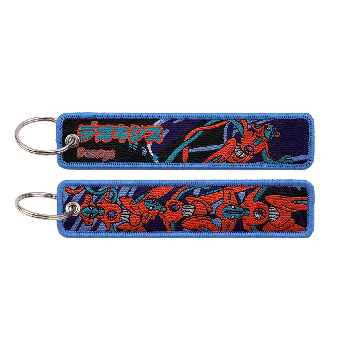 Pokémon Embroidered Keychain – Premium Double-Sided Anime Key Tag
