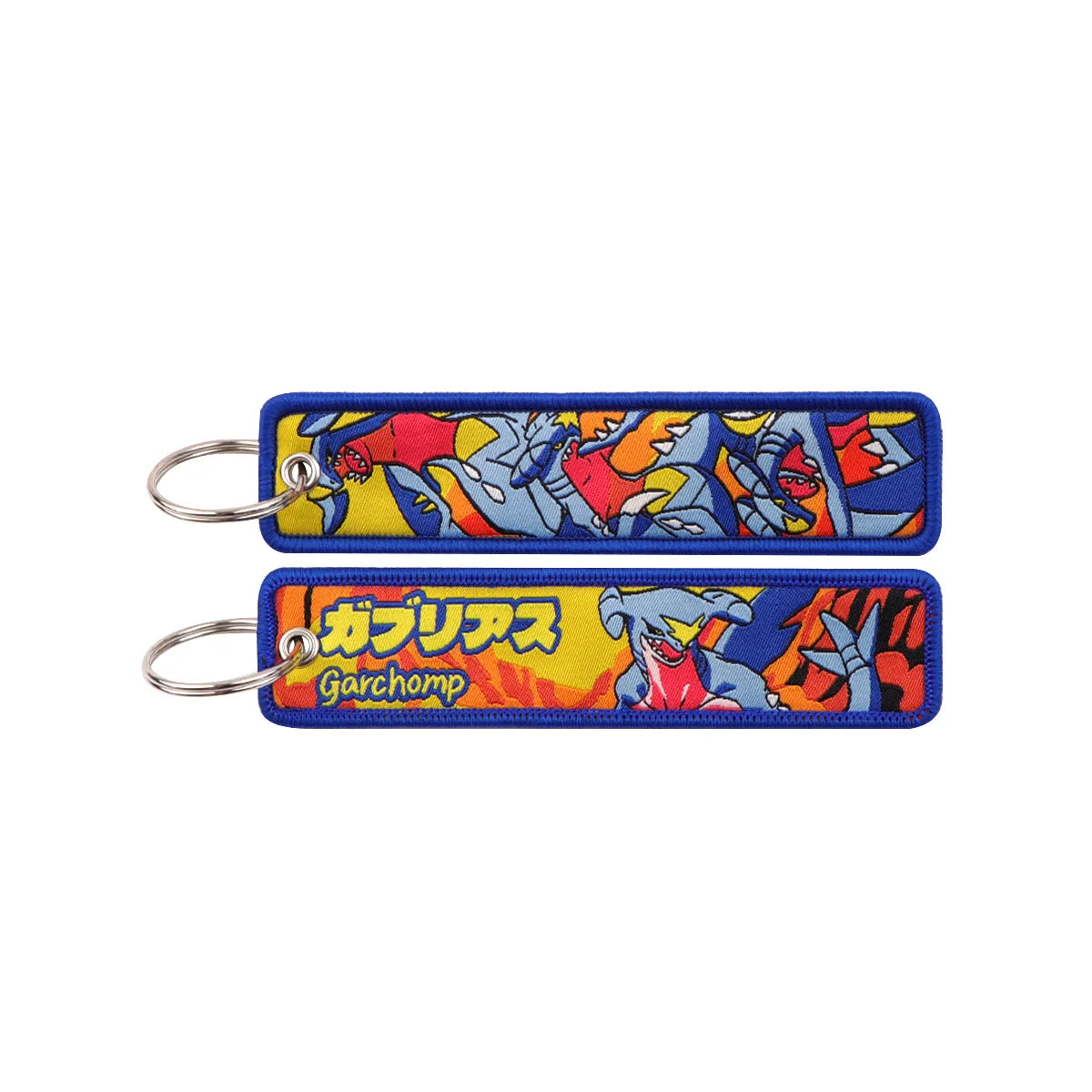 Pokémon Embroidered Keychain – Premium Double-Sided Anime Key Tag
