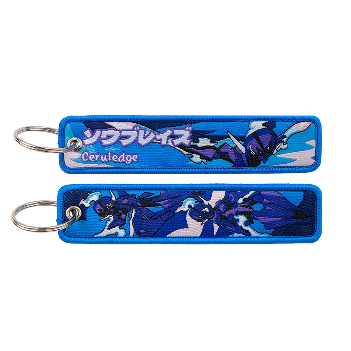 Pokémon Embroidered Keychain – Premium Double-Sided Anime Key Tag