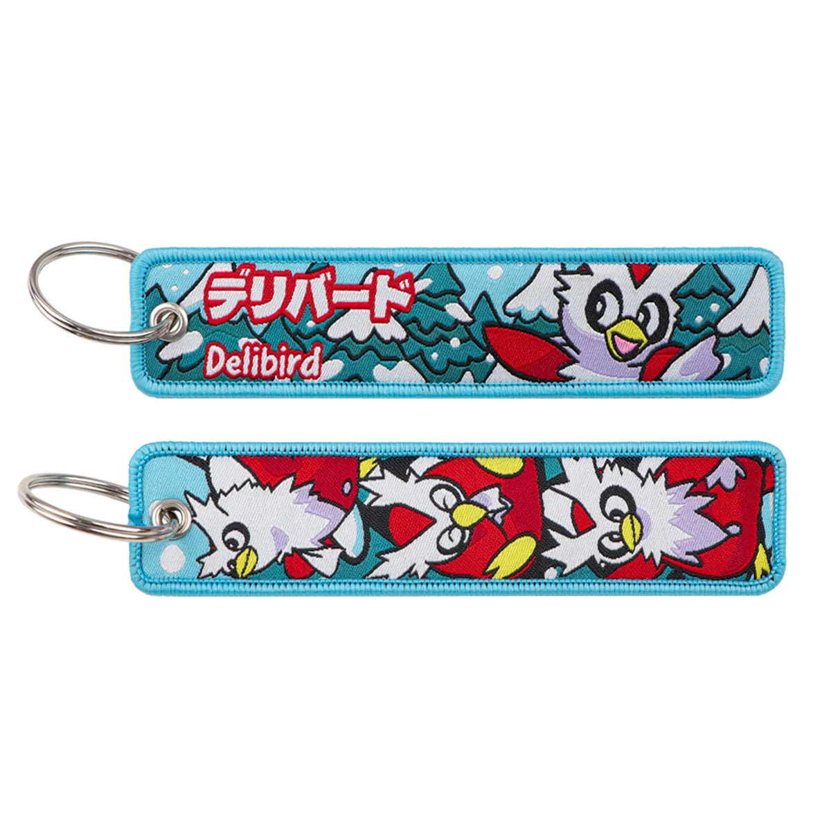 Pokémon Embroidered Keychain – Premium Double-Sided Anime Key Tag