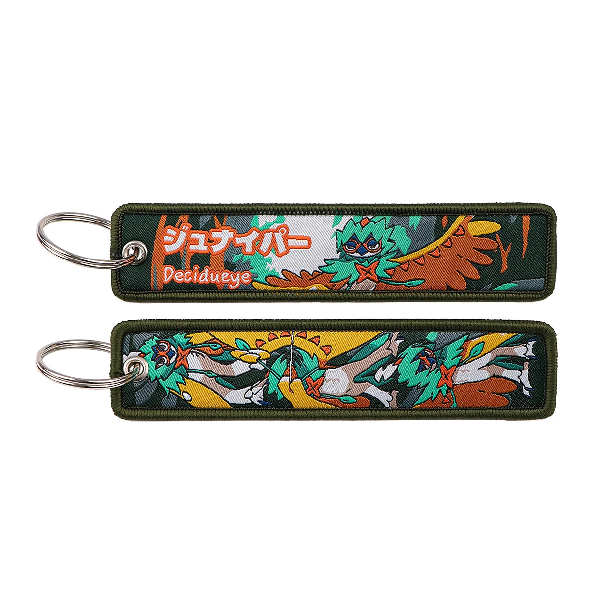 Pokémon Embroidered Keychain – Premium Double-Sided Anime Key Tag
