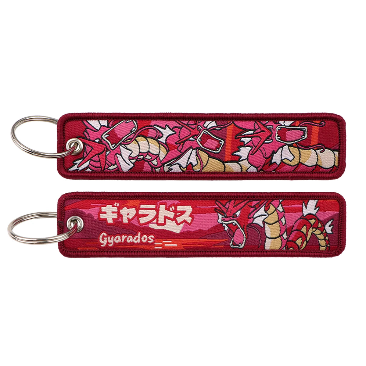 Pokémon Embroidered Keychain – Premium Double-Sided Anime Key Tag