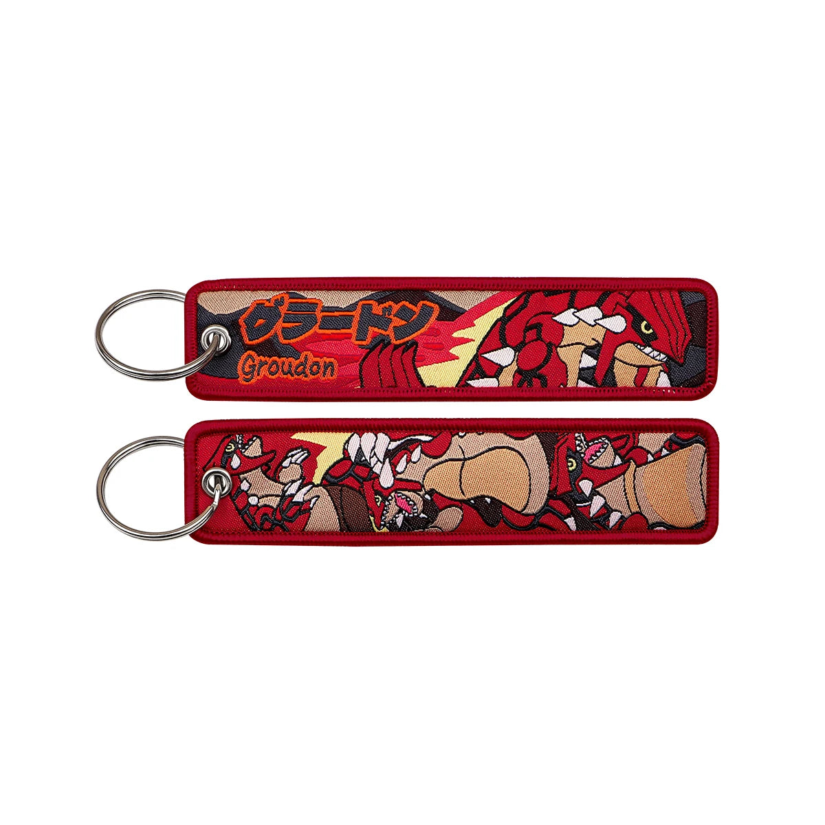 Pokémon Embroidered Keychain – Premium Double-Sided Anime Key Tag