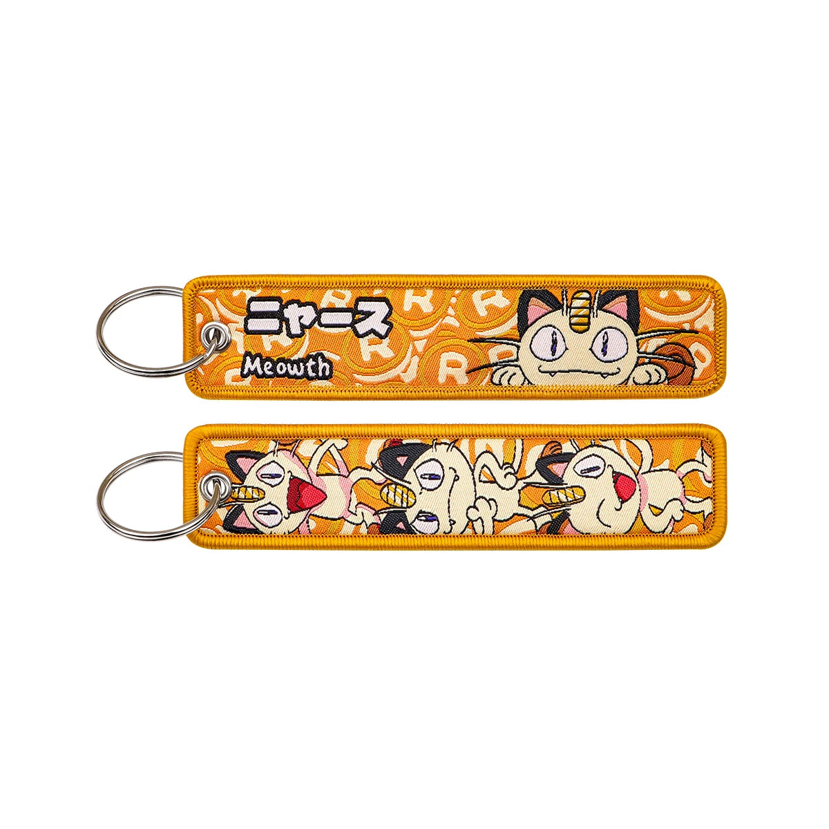 Pokémon Embroidered Keychain – Premium Double-Sided Anime Key Tag