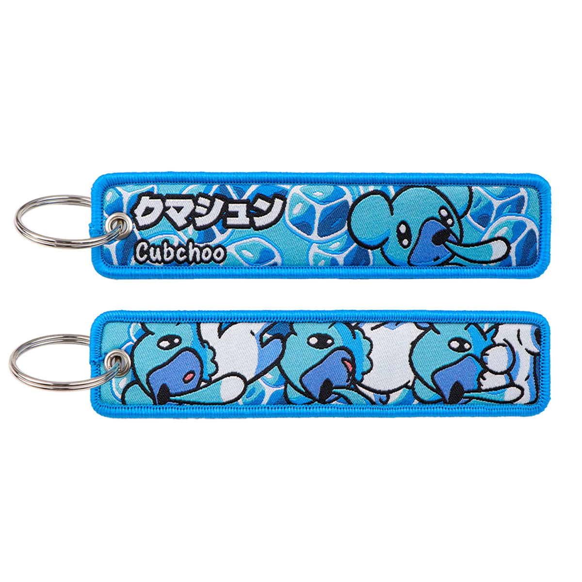Pokémon Embroidered Keychain – Premium Double-Sided Anime Key Tag