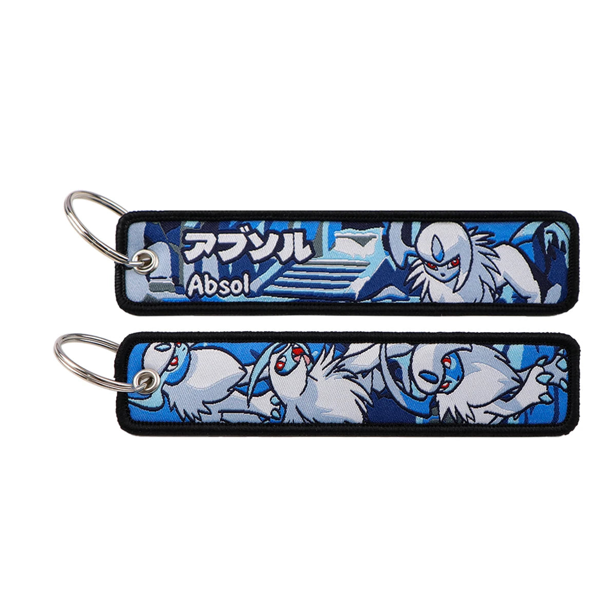 Pokémon Embroidered Keychain – Premium Double-Sided Anime Key Tag