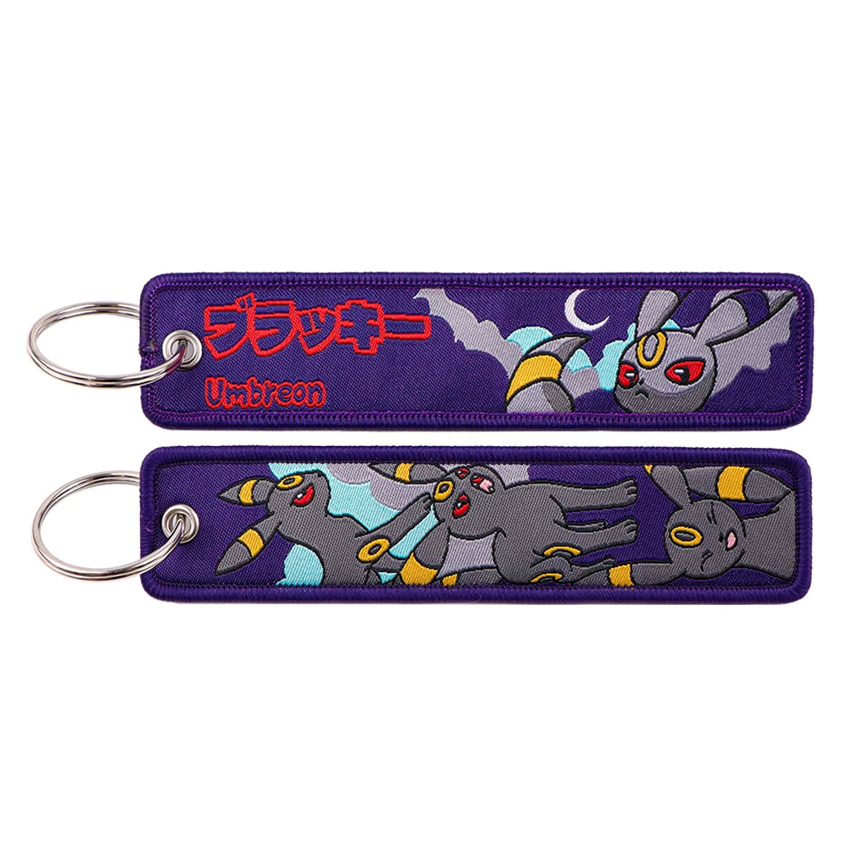 Pokémon Embroidered Keychain – Premium Double-Sided Anime Key Tag