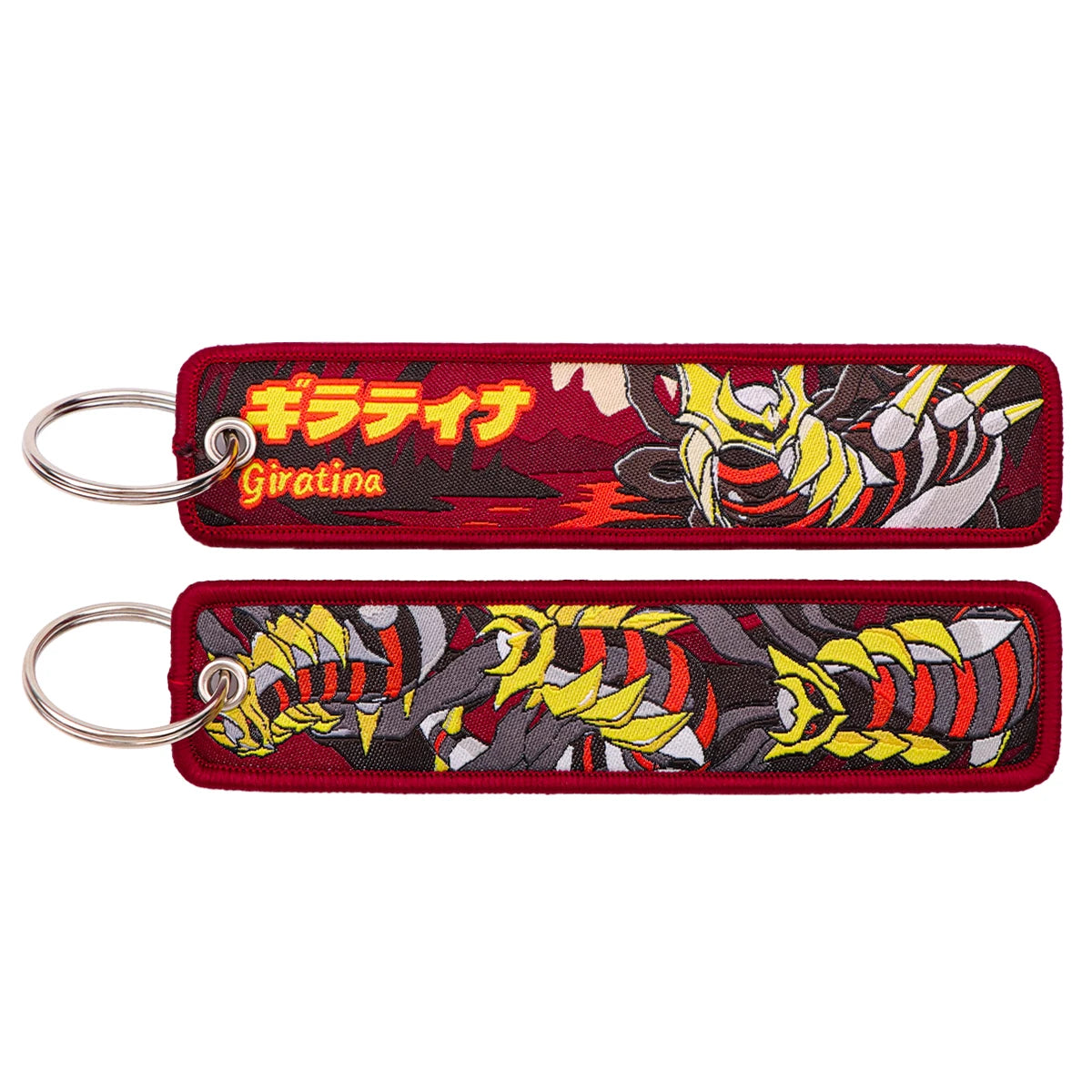 Pokémon Embroidered Keychain – Premium Double-Sided Anime Key Tag