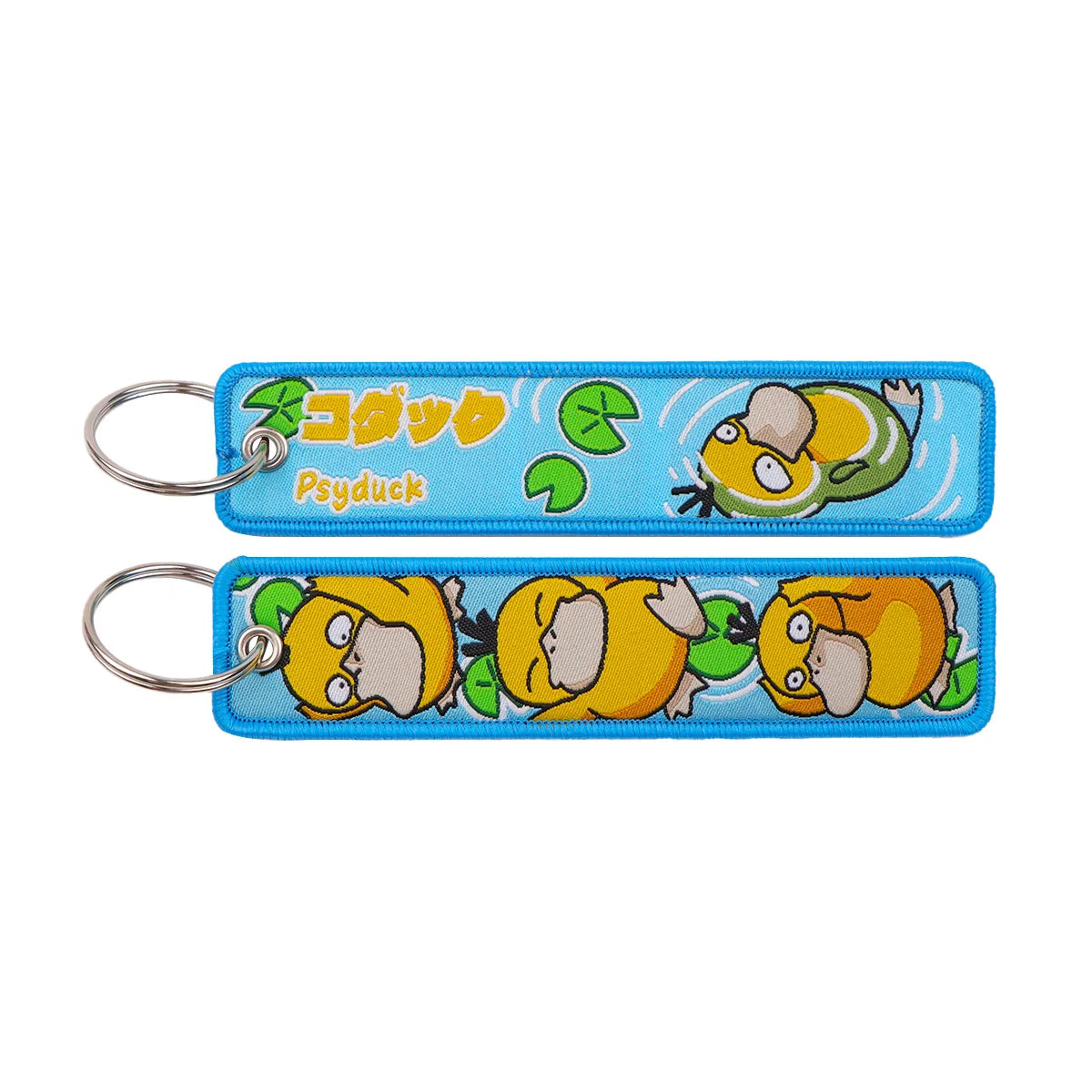 Pokémon Embroidered Keychain – Premium Double-Sided Anime Key Tag