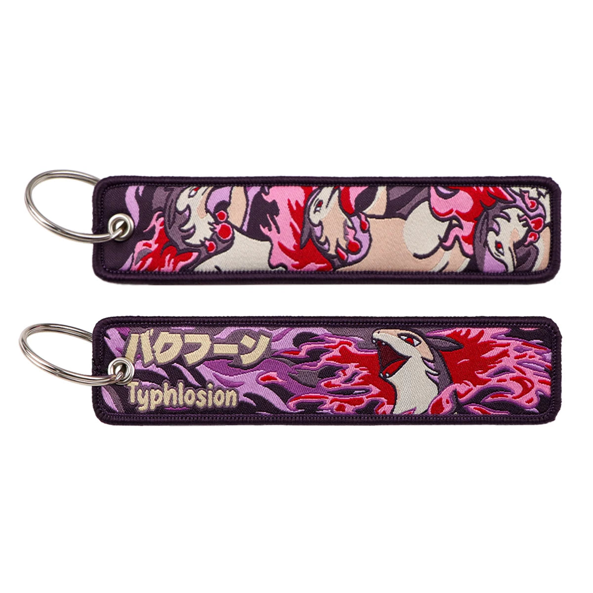 Pokémon Embroidered Keychain – Premium Double-Sided Anime Key Tag