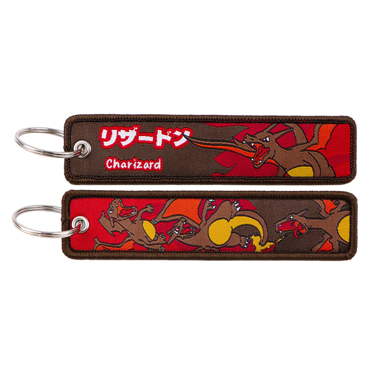 Pokémon Embroidered Keychain – Premium Double-Sided Anime Key Tag