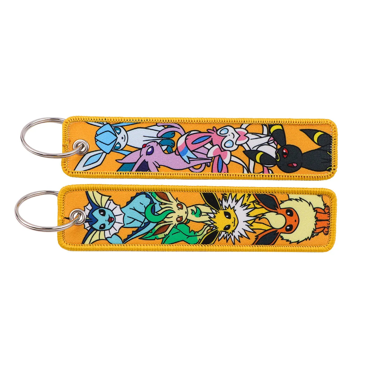 Pokémon Embroidered Keychain – Premium Double-Sided Anime Key Tag