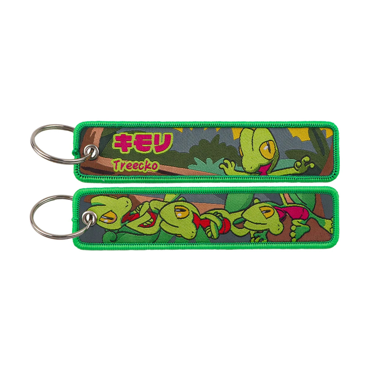 Pokémon Embroidered Keychain – Premium Double-Sided Anime Key Tag