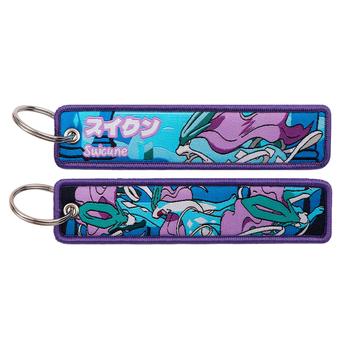 Pokémon Embroidered Keychain – Premium Double-Sided Anime Key Tag