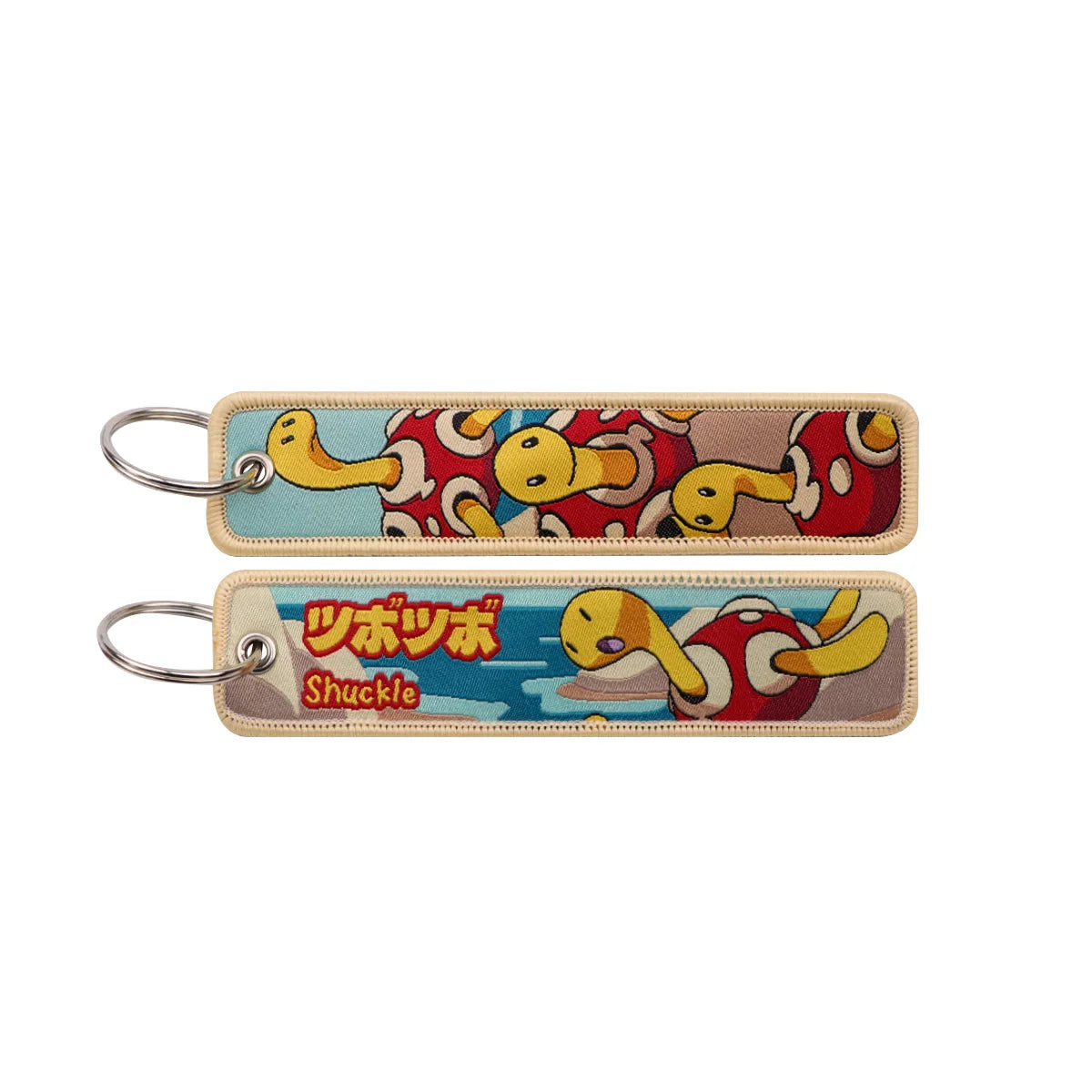 Pokémon Embroidered Keychain – Premium Double-Sided Anime Key Tag