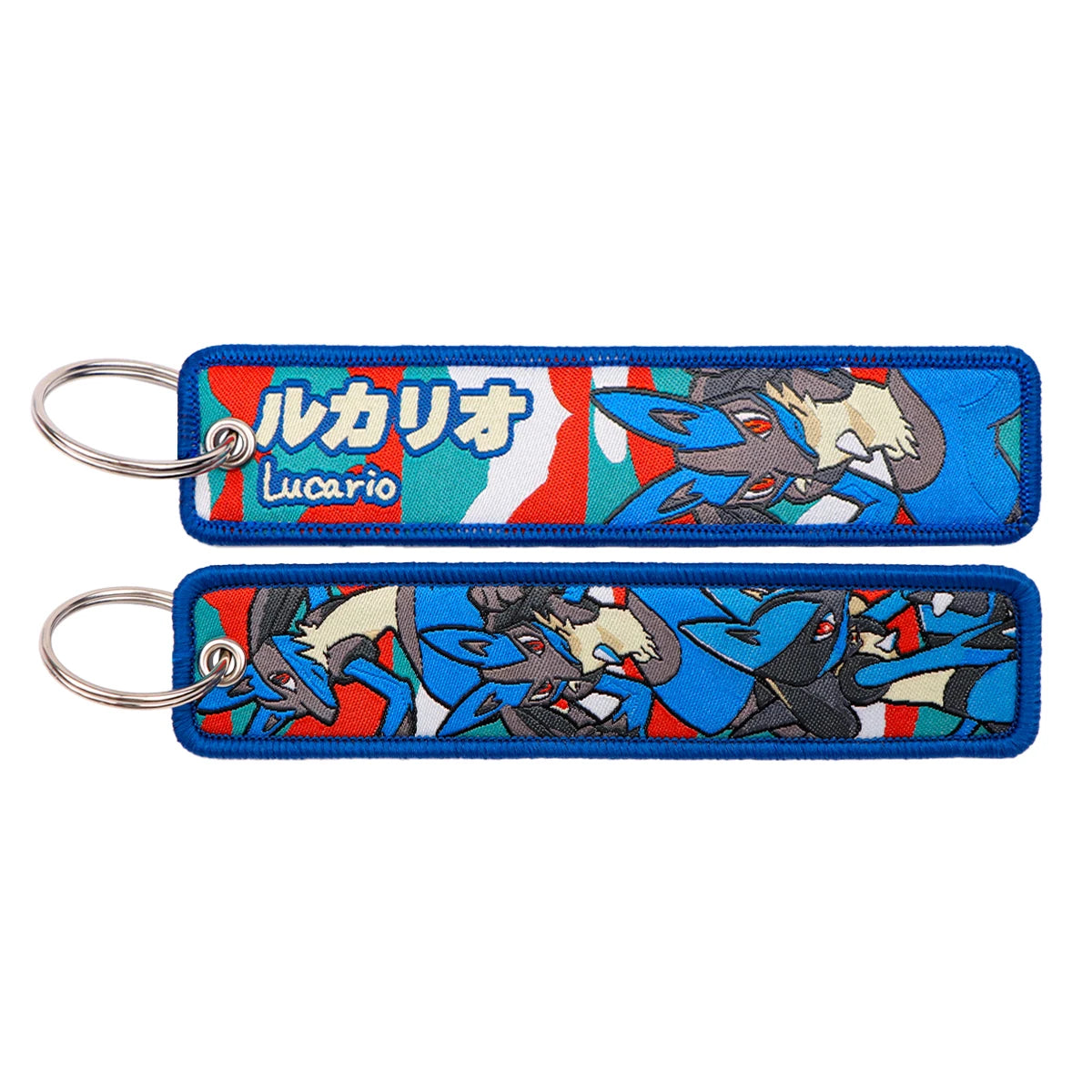 Pokémon Embroidered Keychain – Premium Double-Sided Anime Key Tag