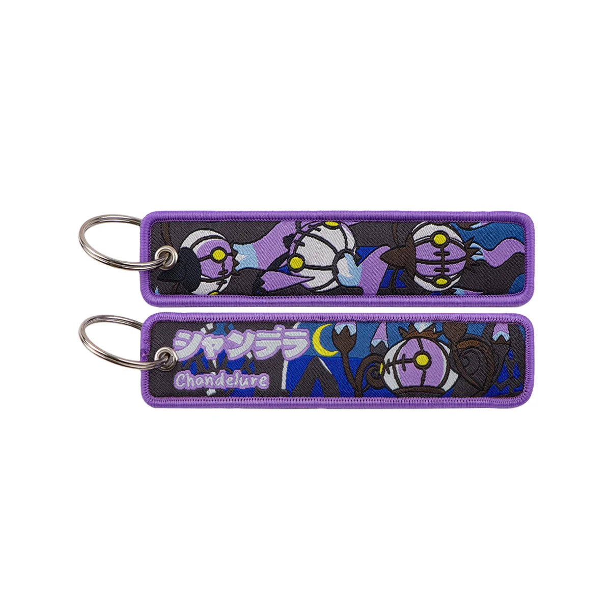 Pokémon Embroidered Keychain – Premium Double-Sided Anime Key Tag