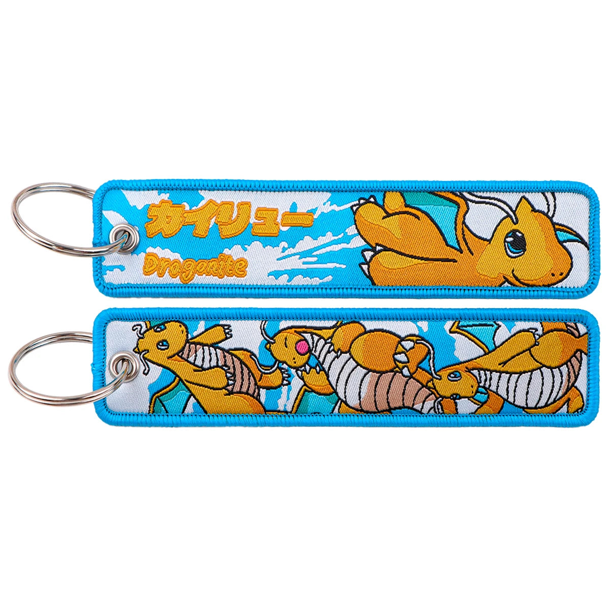Pokémon Embroidered Keychain – Premium Double-Sided Anime Key Tag