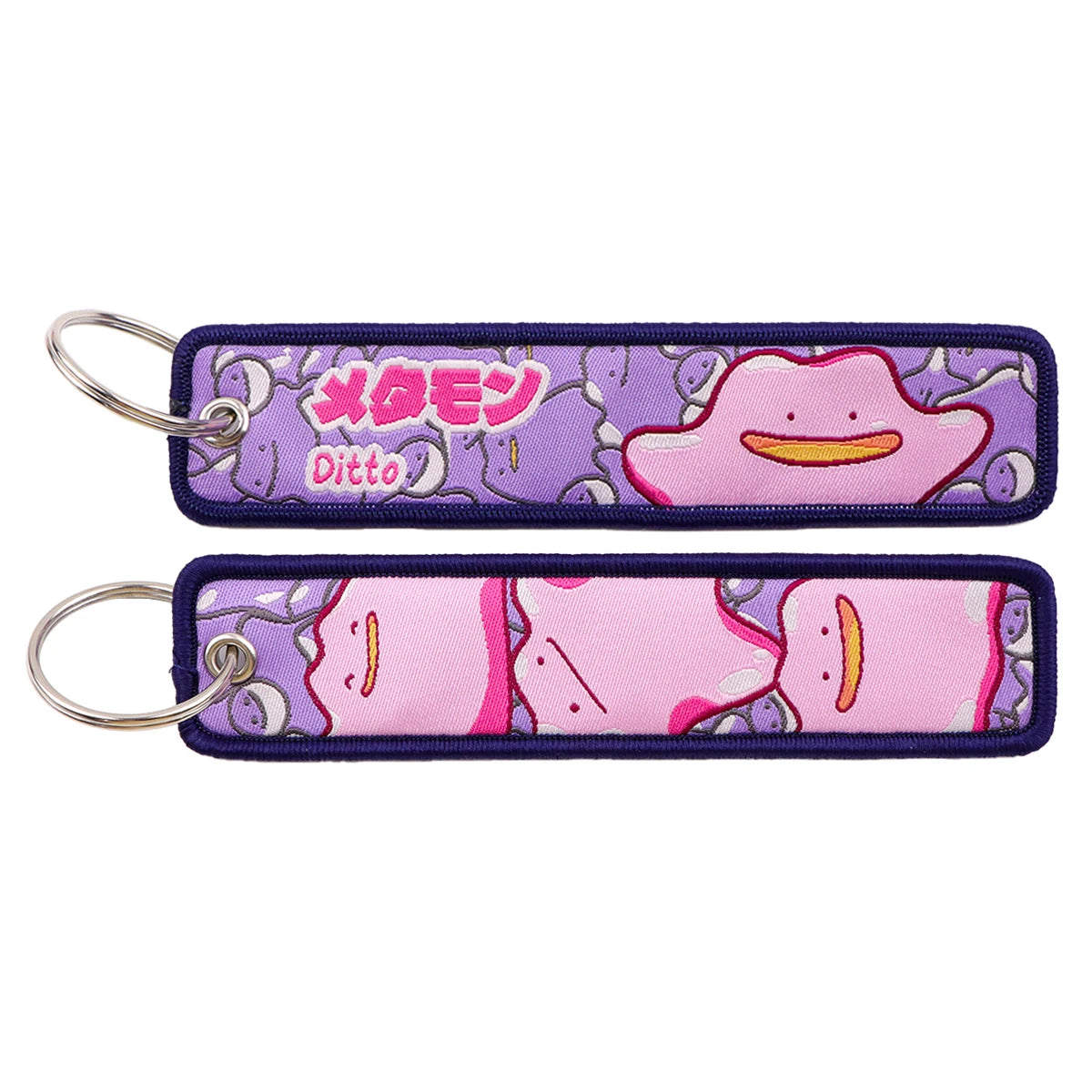 Pokémon Embroidered Keychain – Premium Double-Sided Anime Key Tag