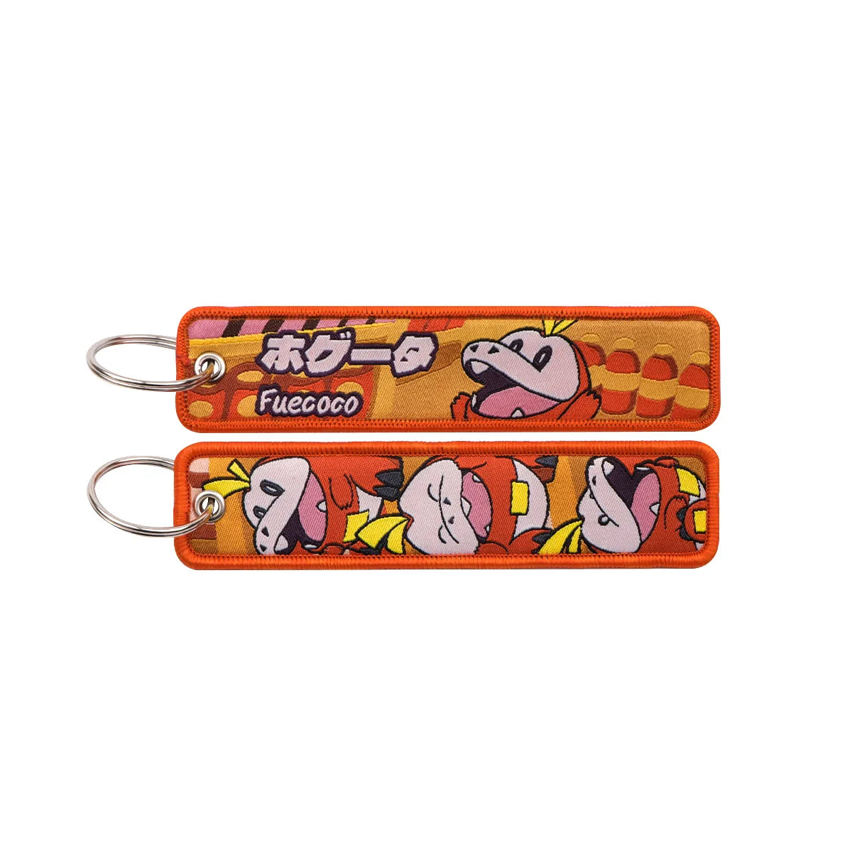 Pokémon Embroidered Keychain – Premium Double-Sided Anime Key Tag
