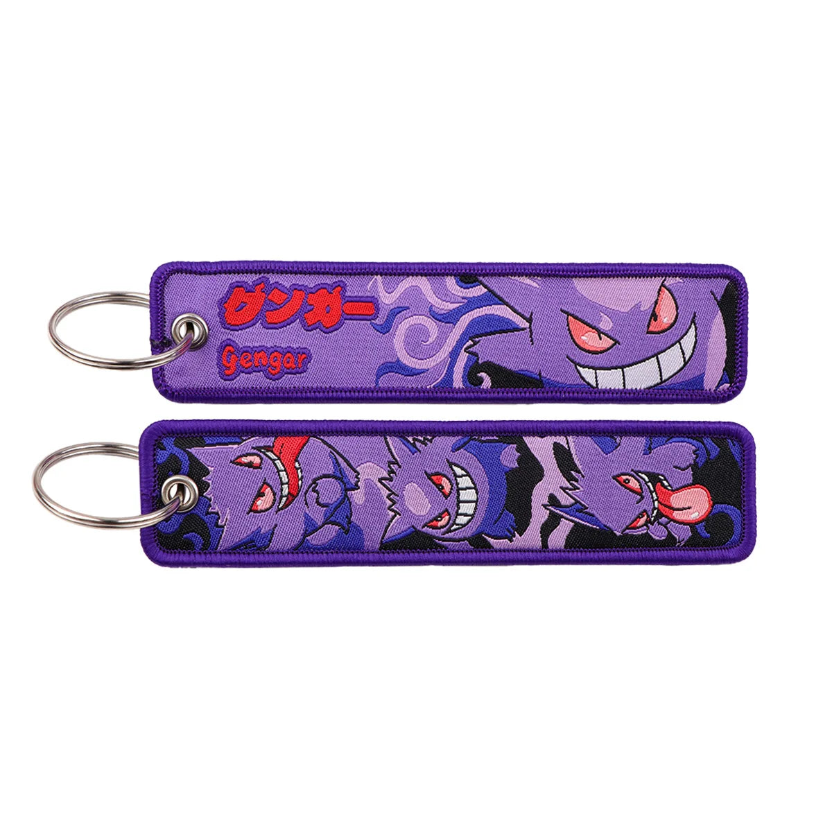 Pokémon Embroidered Keychain – Premium Double-Sided Anime Key Tag