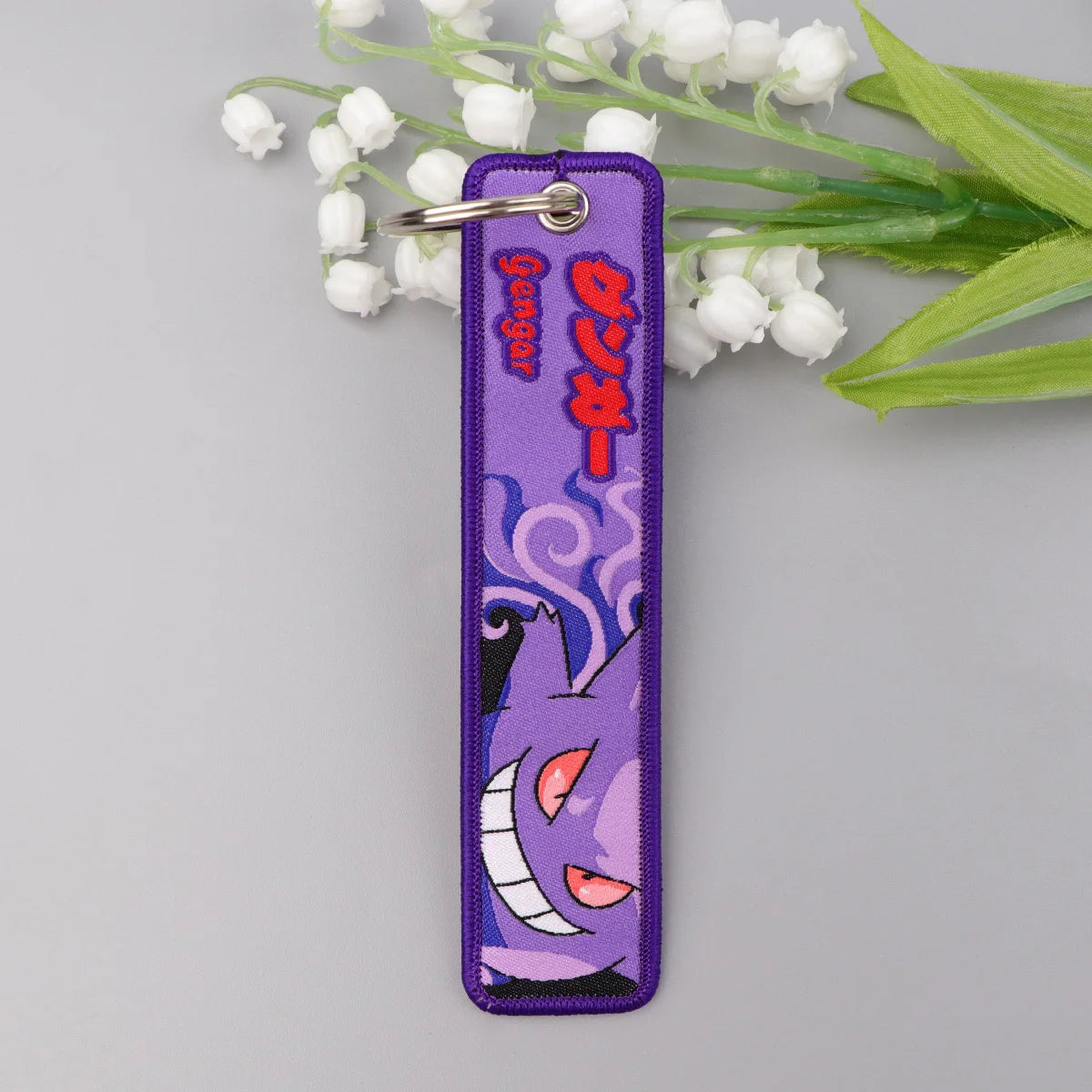 Pokémon Embroidered Keychain – Premium Double-Sided Anime Key Tag