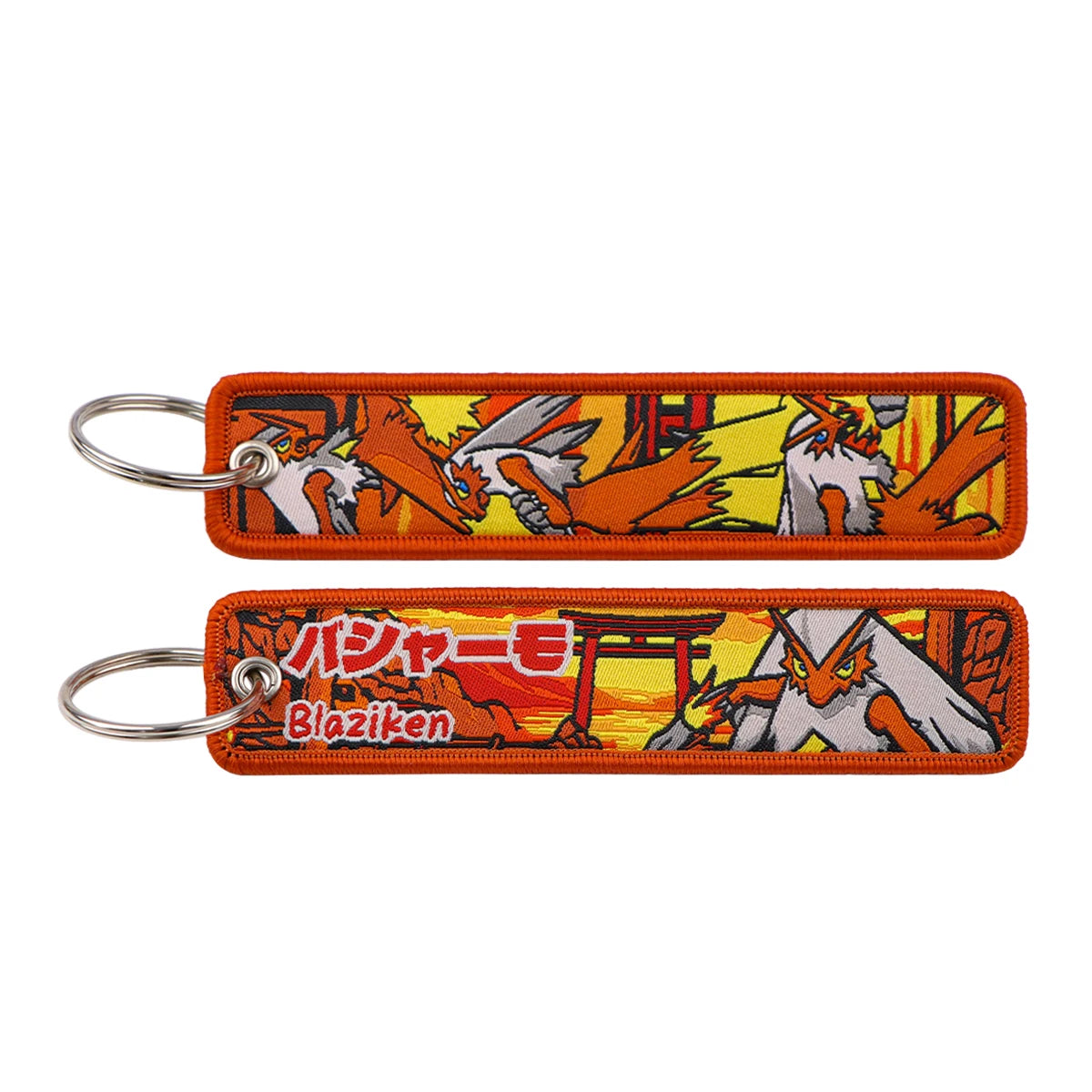 Pokémon Embroidered Keychain – Premium Double-Sided Anime Key Tag