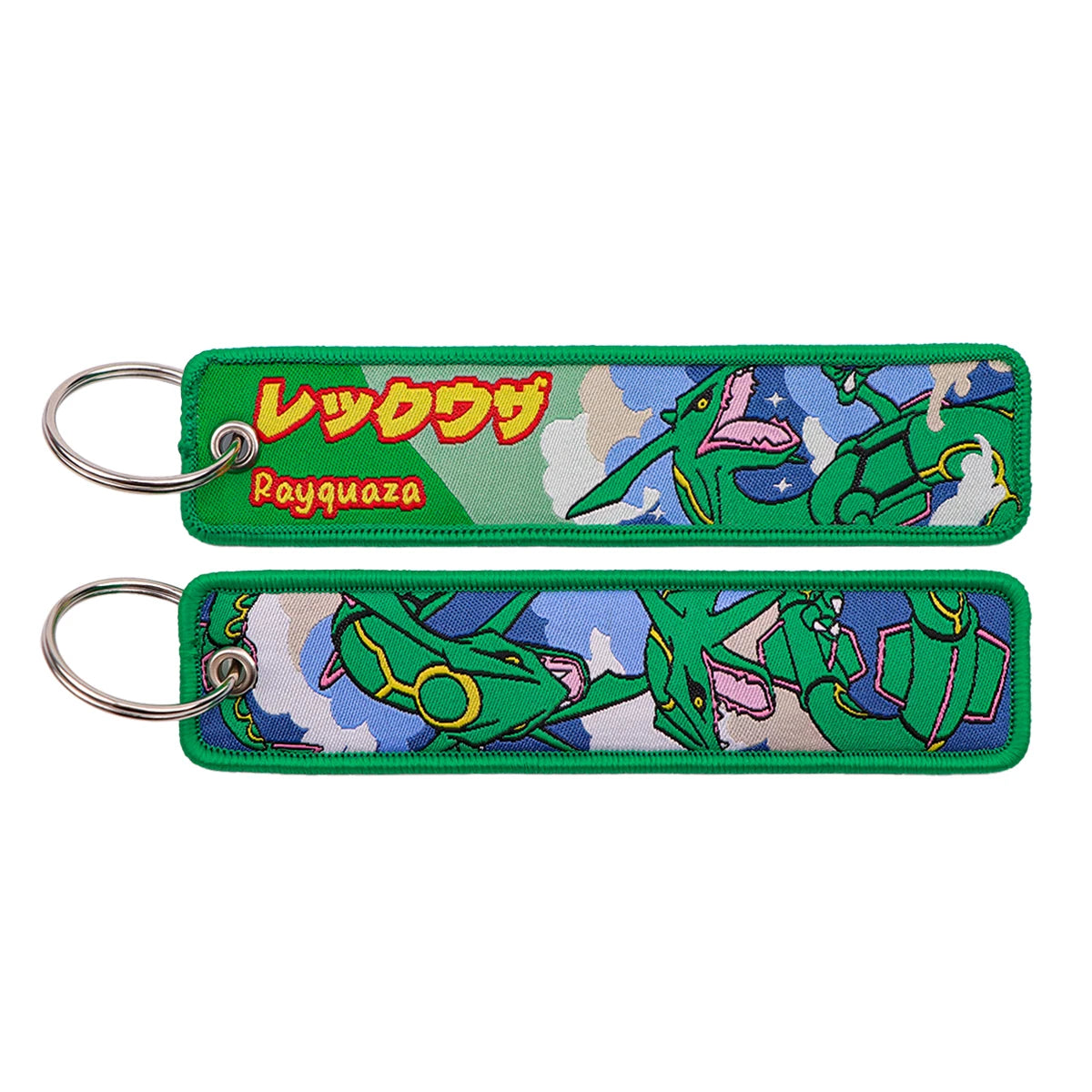 Pokémon Embroidered Keychain – Premium Double-Sided Anime Key Tag