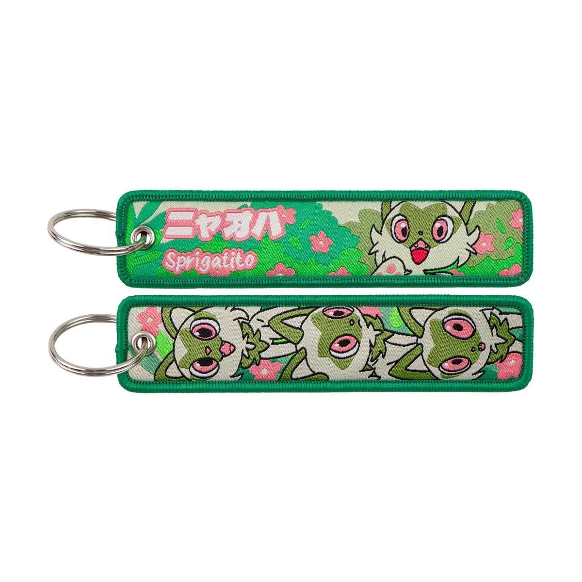 Pokémon Embroidered Keychain – Premium Double-Sided Anime Key Tag