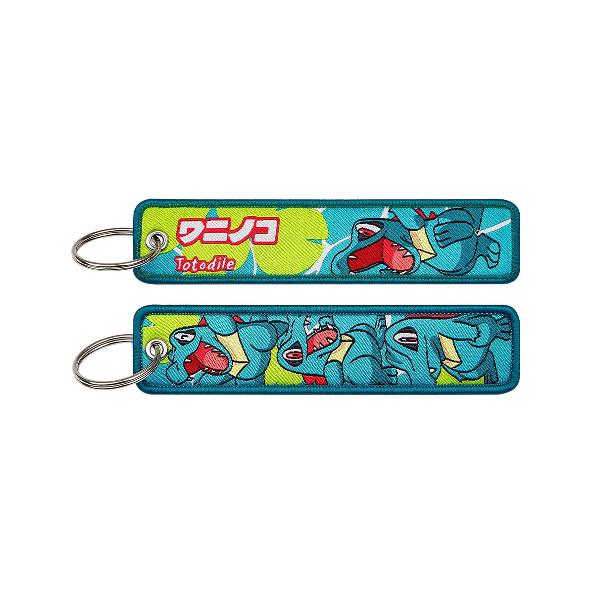 Pokémon Embroidered Keychain – Premium Double-Sided Anime Key Tag